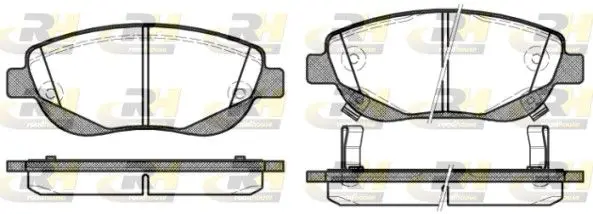 Handler.Part Brake pad set, disc brake ROADHOUSE 2144802 1