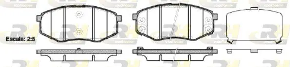 Handler.Part Brake pad set, disc brake ROADHOUSE 2142602 1