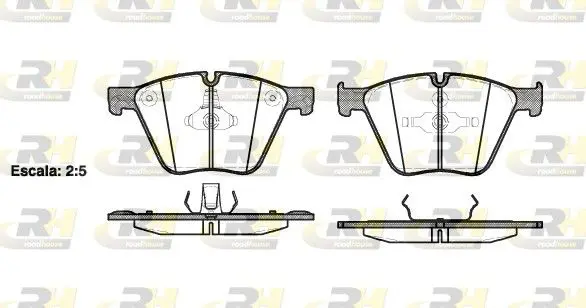 Handler.Part Brake pad set, disc brake ROADHOUSE 2141900 1