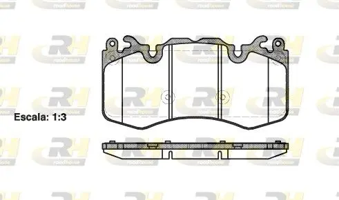 Handler.Part Brake pad set, disc brake ROADHOUSE 2141000 1