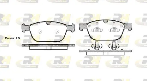 Handler.Part Brake pad set, disc brake ROADHOUSE 2139700 1