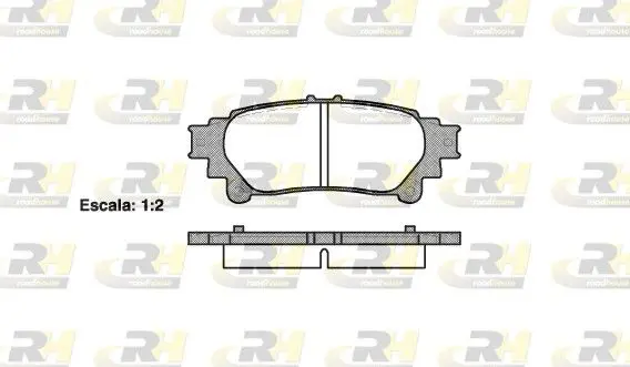 Handler.Part Brake pad set, disc brake ROADHOUSE 2139500 1