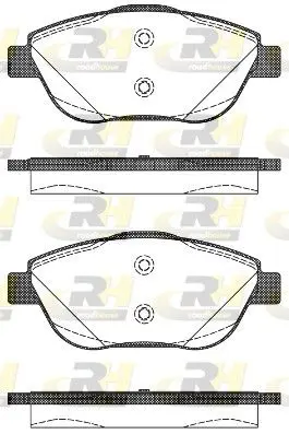 Handler.Part Brake pad set, disc brake ROADHOUSE 2139210 1