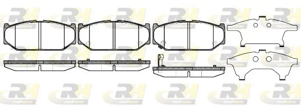 Handler.Part Brake pad set, disc brake ROADHOUSE 2138111 1