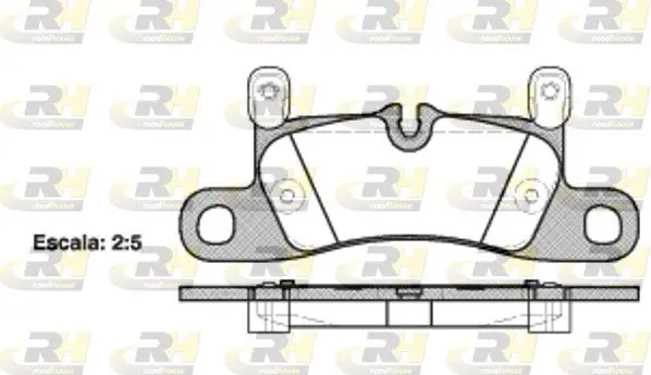 Handler.Part Brake pad set, disc brake ROADHOUSE 2137920 1