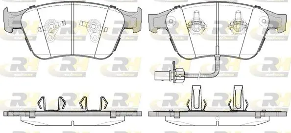 Handler.Part Brake pad set, disc brake ROADHOUSE 2137112 1