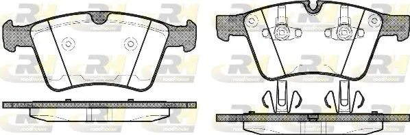 Handler.Part Brake pad set, disc brake ROADHOUSE 2137000 1