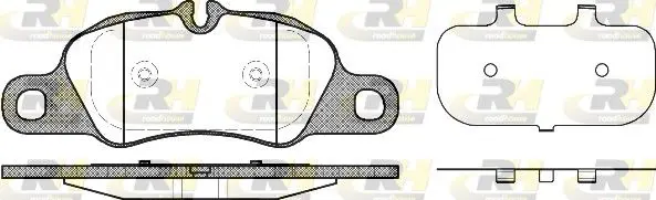 Handler.Part Brake pad set, disc brake ROADHOUSE 2136600 1