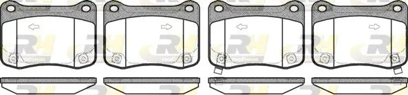 Handler.Part Brake pad set, disc brake ROADHOUSE 2135302 1