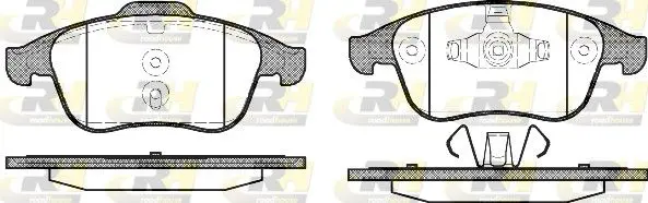 Handler.Part Brake pad set, disc brake ROADHOUSE 2135000 1