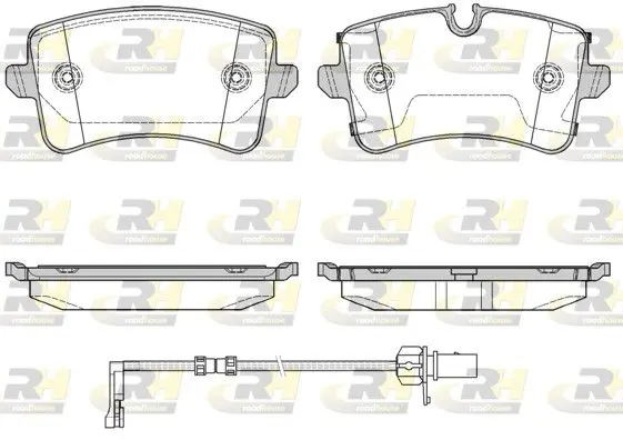 Handler.Part Brake pad set, disc brake ROADHOUSE 2134320 1