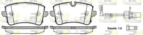 Handler.Part Brake pad set, disc brake ROADHOUSE 2134310 1