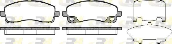 Handler.Part Brake pad set, disc brake ROADHOUSE 2133800 1