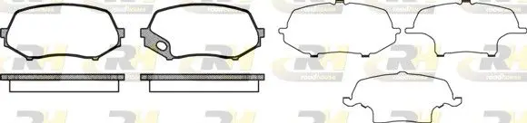 Handler.Part Brake pad set, disc brake ROADHOUSE 2133700 1