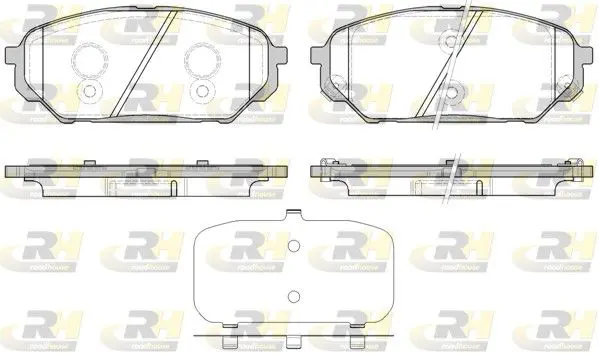 Handler.Part Brake pad set, disc brake ROADHOUSE 2132212 1