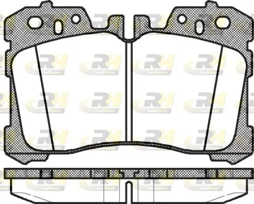 Handler.Part Brake pad set, disc brake ROADHOUSE 2132000 1