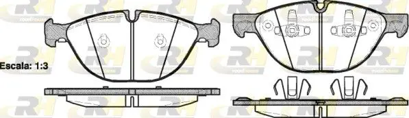 Handler.Part Brake pad set, disc brake ROADHOUSE 2129800 1