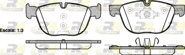 Handler.Part Brake pad set, disc brake ROADHOUSE 2129700 1