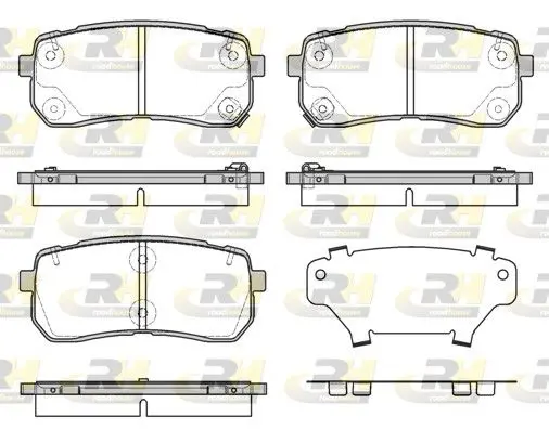 Handler.Part Brake pad set, disc brake ROADHOUSE 2128812 1