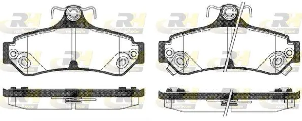 Handler.Part Brake pad set, disc brake ROADHOUSE 2128512 1