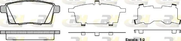 Handler.Part Brake pad set, disc brake ROADHOUSE 2126800 1