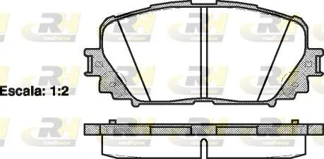 Handler.Part Brake pad set, disc brake ROADHOUSE 2125800 1