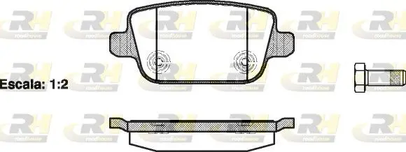 Handler.Part Brake pad set, disc brake ROADHOUSE 2125600 1