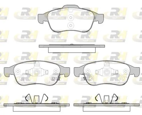 Handler.Part Brake pad set, disc brake ROADHOUSE 2124812 1