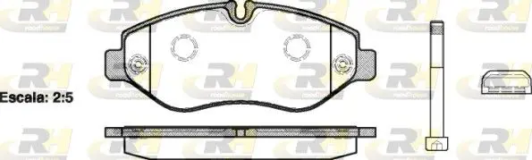 Handler.Part Brake pad set, disc brake ROADHOUSE 2124510 1