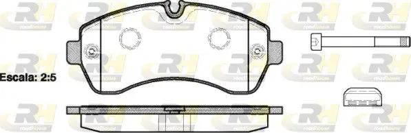 Handler.Part Brake pad set, disc brake ROADHOUSE 2124300 1