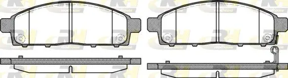 Handler.Part Brake pad set, disc brake ROADHOUSE 2124200 1