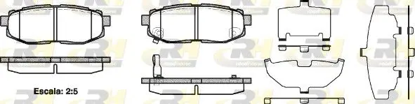 Handler.Part Brake pad set, disc brake ROADHOUSE 2122801 1