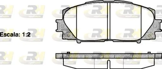 Handler.Part Brake pad set, disc brake ROADHOUSE 2122400 1