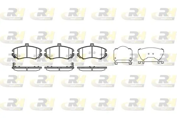 Handler.Part Brake pad set, disc brake ROADHOUSE 2119402 1