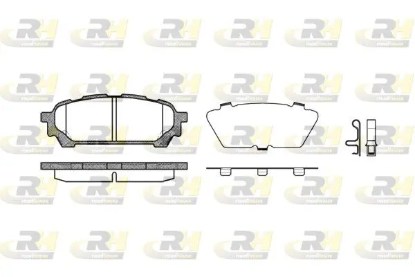 Handler.Part Brake pad set, disc brake ROADHOUSE 2117601 1