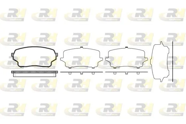 Handler.Part Brake pad set, disc brake ROADHOUSE 2116601 1