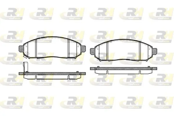 Handler.Part Brake pad set, disc brake ROADHOUSE 2116201 1