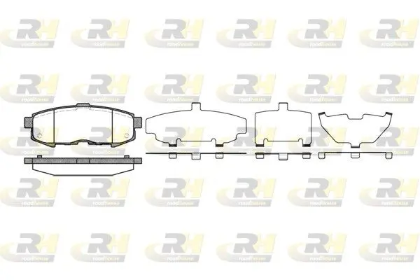 Handler.Part Brake pad set, disc brake ROADHOUSE 2116000 1