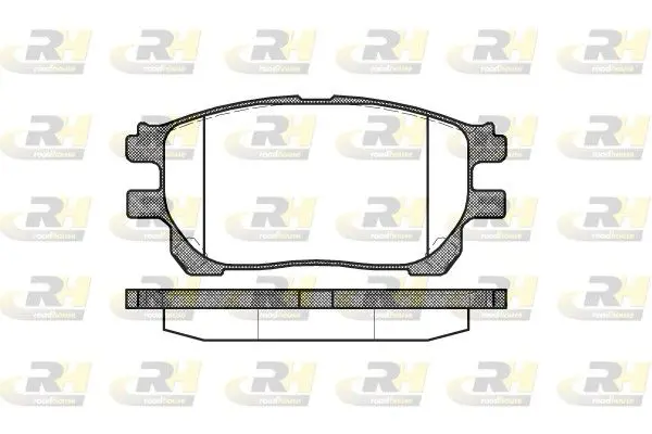 Handler.Part Brake pad set, disc brake ROADHOUSE 2114300 1