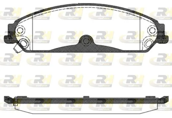 Handler.Part Brake pad set, disc brake ROADHOUSE 2112804 1