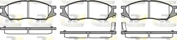 Handler.Part Brake pad set, disc brake ROADHOUSE 2112302 1