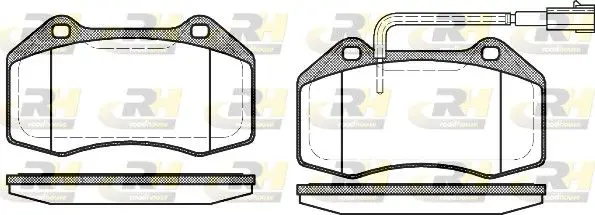 Handler.Part Brake pad set, disc brake ROADHOUSE 2111312 1