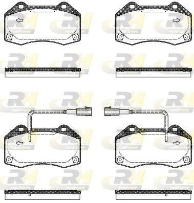 Handler.Part Brake pad set, disc brake ROADHOUSE 2111310 1