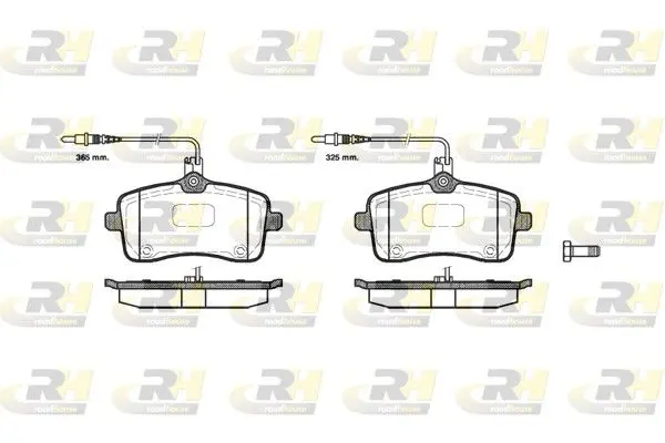 Handler.Part Brake pad set, disc brake ROADHOUSE 2110204 1