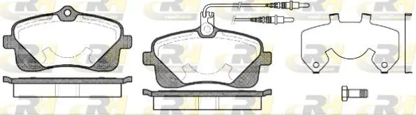 Handler.Part Brake pad set, disc brake ROADHOUSE 2110202 1