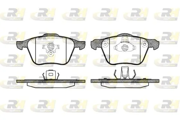 Handler.Part Brake pad set, disc brake ROADHOUSE 2107000 1