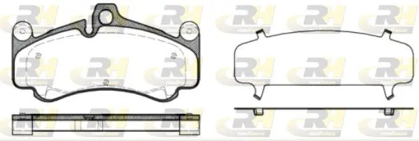 Handler.Part Brake pad set, disc brake ROADHOUSE 2106630 1