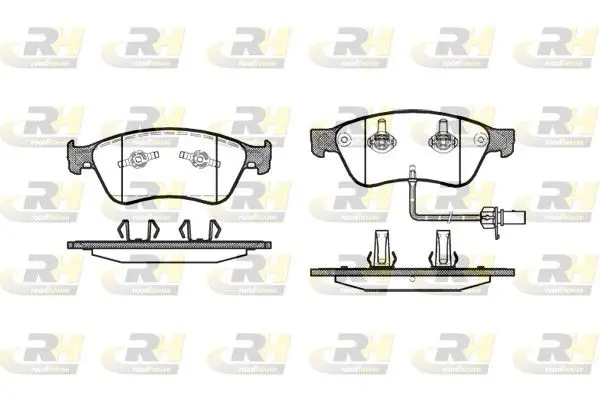 Handler.Part Brake pad set, disc brake ROADHOUSE 2105602 1