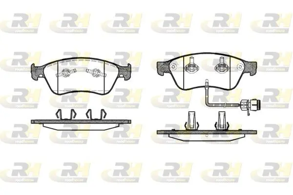 Handler.Part Brake pad set, disc brake ROADHOUSE 2105612 1