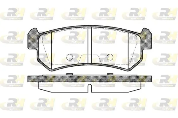 Handler.Part Brake pad set, disc brake ROADHOUSE 2104800 1